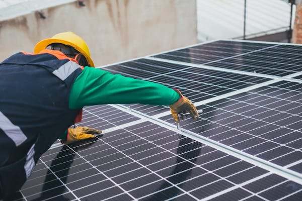 flat roof solar panels