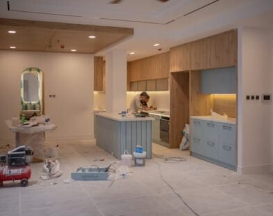 paint or spray cabinets