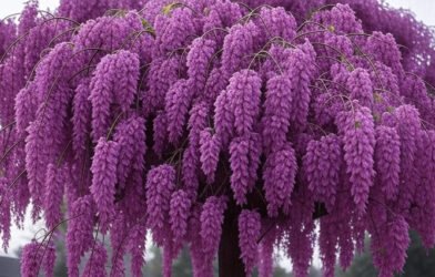 weeping purple flower tree
