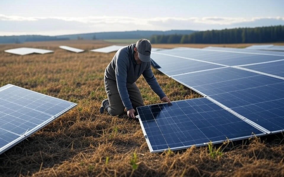 how to set up solar panels off grid