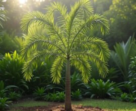 how tall does a foxtail palm grow