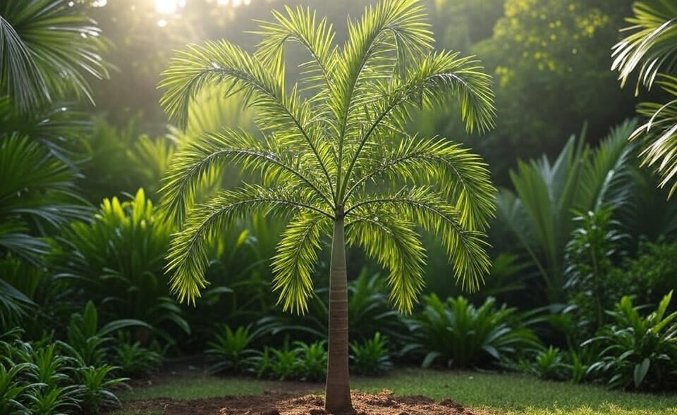 how tall does a foxtail palm grow