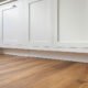 white cabinets oak floors