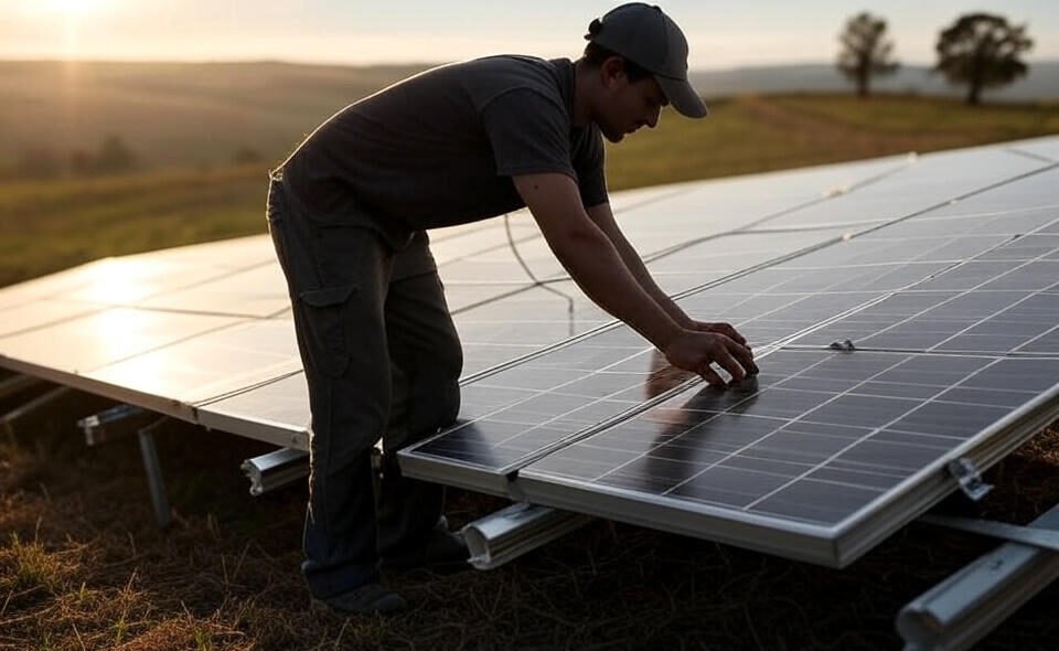 how to set up solar panels off grid